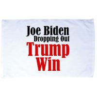 Joe Biden Dropping Out Trump Win 2024 Of Presidential Race Microfiber Hand Towel