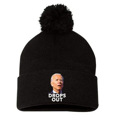 Joe Biden Drops Out 2024 Pom Pom 12in Knit Beanie