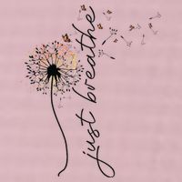 Just Breathe Dandelion And Buterflies Summer Top 25L Jumbo Tote