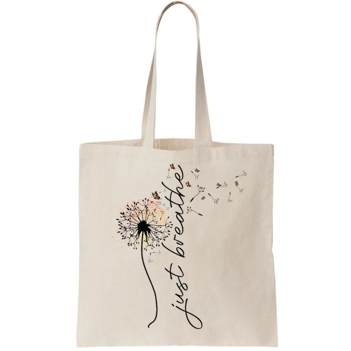 Just Breathe Dandelion And Buterflies Summer Top Bag