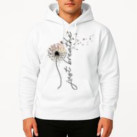 Just Breathe Dandelion And Buterflies Summer Top Hoodie