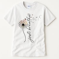 Just Breathe Dandelion And Buterflies Summer Top Tall T-Shirt