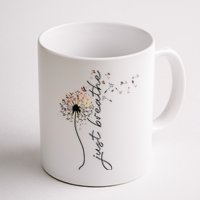 Just Breathe Dandelion And Buterflies Summer Top Mug