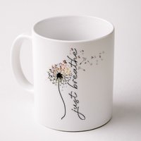 Just Breathe Dandelion And Buterflies Summer Top Mug