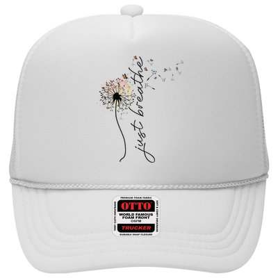 Just Breathe Dandelion And Buterflies Summer Top Hat