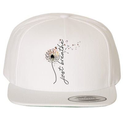 Just Breathe Dandelion And Buterflies Summer Top Wool Snapback Cap