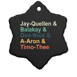 Jayquellen & Balakay & Deenice & Aaron & Timothee Ceramic Star Ornament