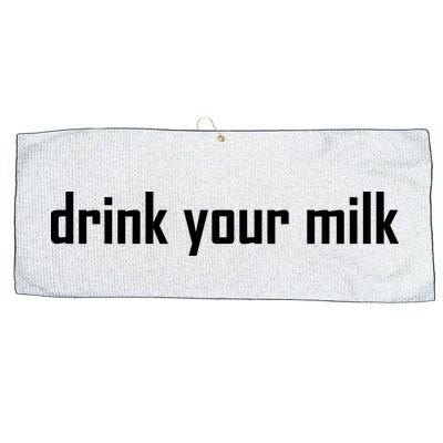 Drink Your Milk Large Microfiber Waffle Golf Towel