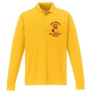 John Brown Did Nothing Wrong Performance Long Sleeve Polo