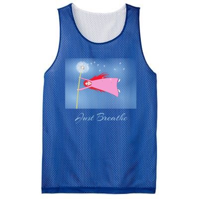 Just Breathe Design Style Gift Mesh Reversible Basketball Jersey Tank