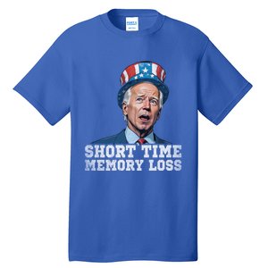 Joe Biden Dazed And Very Confused Short Time Memory Loss Funny Gift Tall T-Shirt