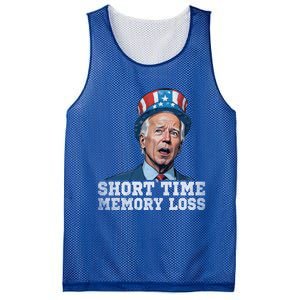 Joe Biden Dazed And Very Confused Short Time Memory Loss Funny Gift Mesh Reversible Basketball Jersey Tank