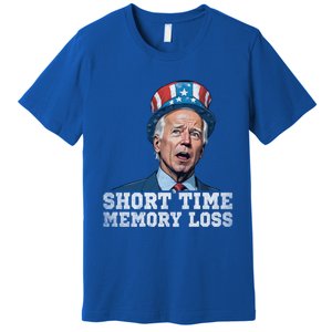 Joe Biden Dazed And Very Confused Short Time Memory Loss Funny Gift Premium T-Shirt