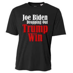 Joe Biden Dropping Out Trump Win 2024 Of Presidential Race Cooling Performance Crew T-Shirt