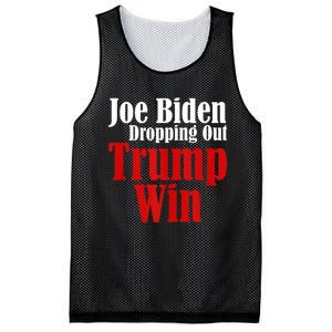 Joe Biden Dropping Out Trump Win 2024 Of Presidential Race Mesh Reversible Basketball Jersey Tank