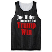 Joe Biden Dropping Out Trump Win 2024 Of Presidential Race Mesh Reversible Basketball Jersey Tank