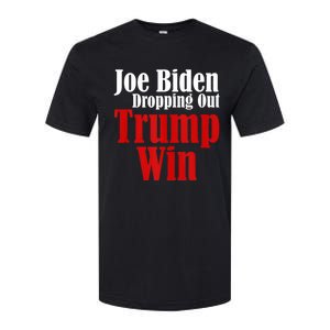 Joe Biden Dropping Out Trump Win 2024 Of Presidential Race Softstyle CVC T-Shirt