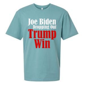 Joe Biden Dropping Out Trump Win 2024 Of Presidential Race Sueded Cloud Jersey T-Shirt