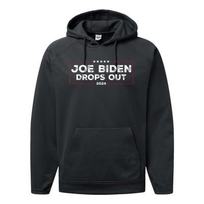 Joe Biden Drops Out 2024 Performance Fleece Hoodie