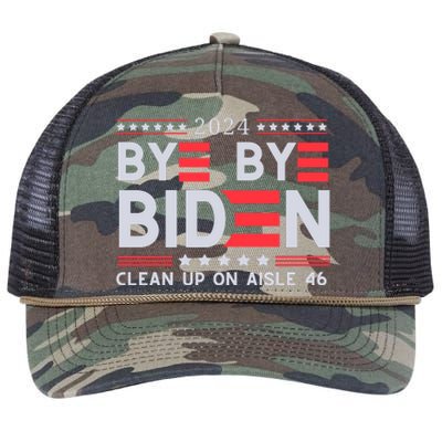 Joe Biden Drop Out Bye Bye Biden Retro Rope Trucker Hat Cap