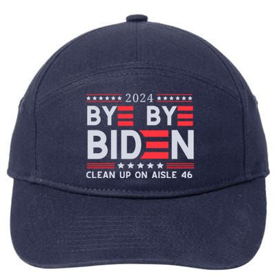 Joe Biden Drop Out Bye Bye Biden 7-Panel Snapback Hat