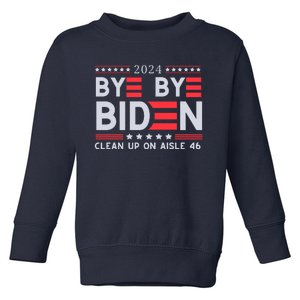 Joe Biden Drop Out Bye Bye Biden Toddler Sweatshirt