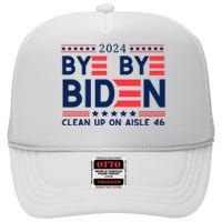 Joe Biden Drop Out Bye Bye Biden High Crown Mesh Back Trucker Hat