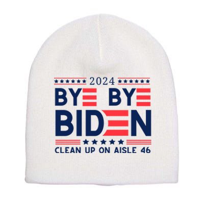 Joe Biden Drop Out Bye Bye Biden Short Acrylic Beanie