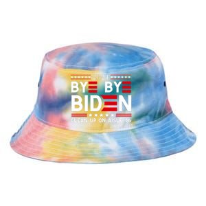 Joe Biden Drop Out Bye Bye Clean Up On Aisle 46 Tie Dye Newport Bucket Hat