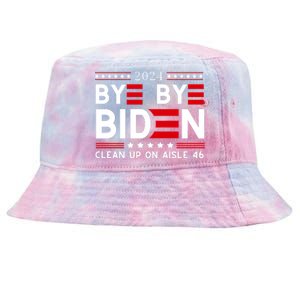 Joe Biden Drop Out Bye Bye Clean Up On Aisle 46 Tie-Dyed Bucket Hat