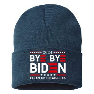 Joe Biden Drop Out Bye Bye Clean Up On Aisle 46 Sustainable Knit Beanie