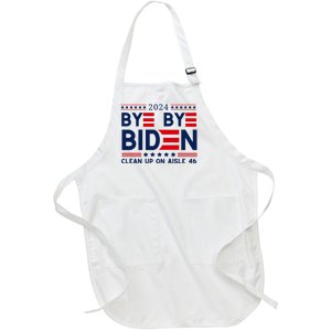 Joe Biden Drop Out Bye Bye Clean Up On Aisle 46 Full-Length Apron With Pockets