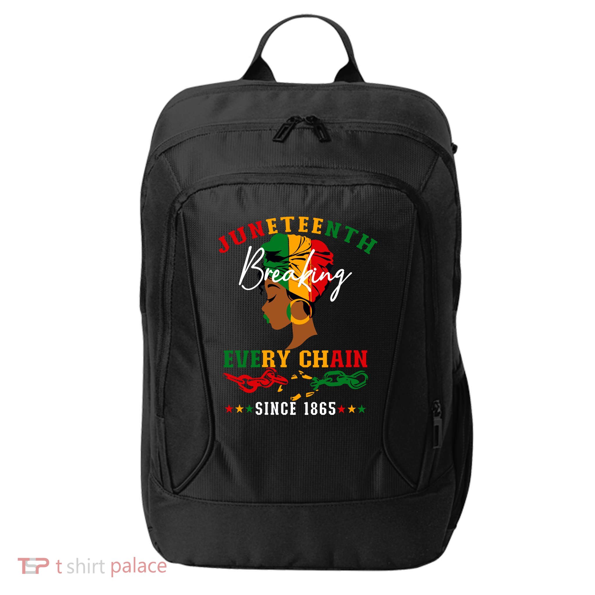 Juneteenth Breaking Every Chain Since 1865 For Women Vneck City Backpack