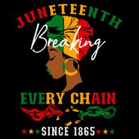 Juneteenth Breaking Every Chain Since 1865 For Women Vneck 16 in Basic Backpack
