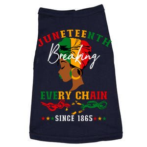 Juneteenth Breaking Every Chain Since 1865 For Women Vneck Doggie Tank