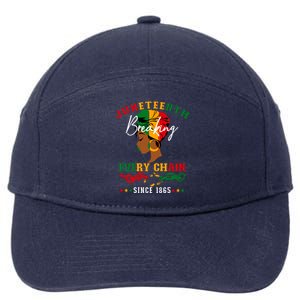 Juneteenth Breaking Every Chain Since 1865 For Women Vneck 7-Panel Snapback Hat