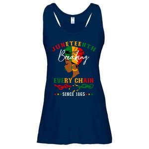 Juneteenth Breaking Every Chain Since 1865 For Women Vneck Ladies Essential Flowy Tank