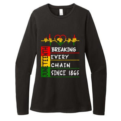 Juneteenth Breaking Every Chain Since 1865 Womens CVC Long Sleeve Shirt