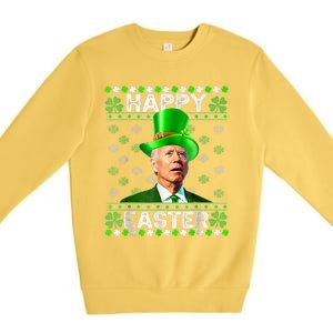 Joe Biden Easter Confused St Patricks Day Premium Crewneck Sweatshirt