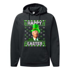 Joe Biden Easter Confused St Patricks Day Performance Fleece Hoodie