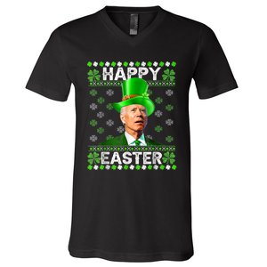 Joe Biden Easter Confused St Patricks Day V-Neck T-Shirt