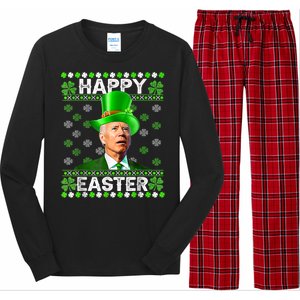 Joe Biden Easter Confused St Patricks Day Long Sleeve Pajama Set