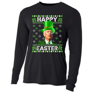 Joe Biden Easter Confused St Patricks Day Cooling Performance Long Sleeve Crew