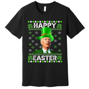 Joe Biden Easter Confused St Patricks Day Premium T-Shirt