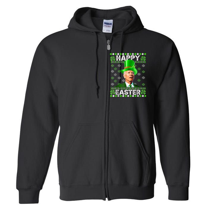 Joe Biden Easter Confused St Patricks Day Full Zip Hoodie