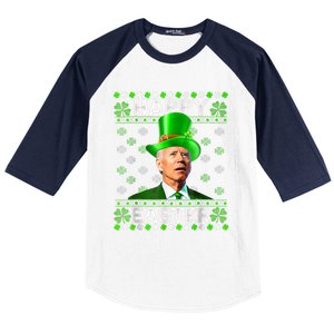 Joe Biden Easter Confused St Patricks Day Baseball Sleeve Shirt