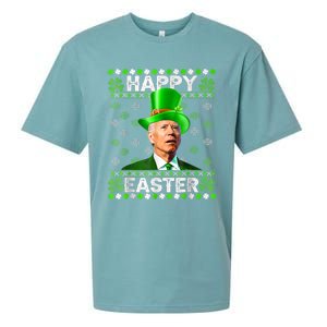 Joe Biden Easter Confused St Patricks Day Sueded Cloud Jersey T-Shirt