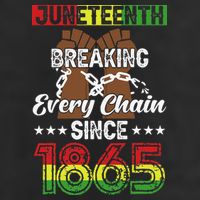 Juneteenth Breaking Every Chain Since 1865 African Garment-Dyed Fleece Hoodie