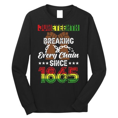 Juneteenth Breaking Every Chain Since 1865 African Long Sleeve Shirt
