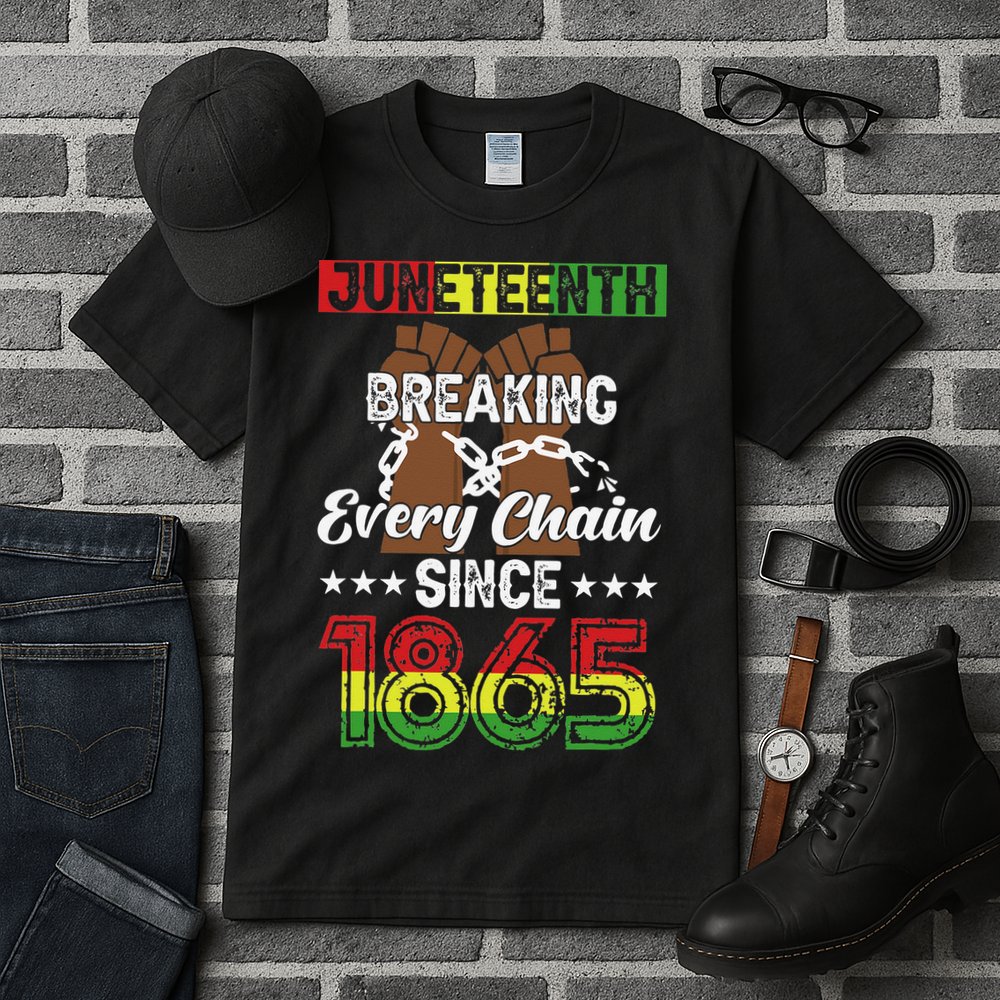 Juneteenth Breaking Every Chain Since 1865 African Tall T-Shirt